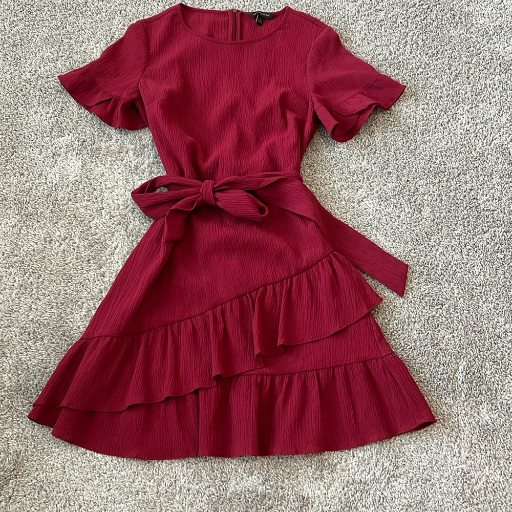 Banana Republic Red Ruffle Dress
